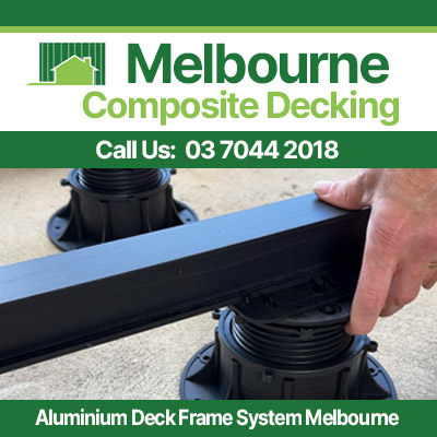 Adjustable deck pedestal for aluminium frame system in Melbourne