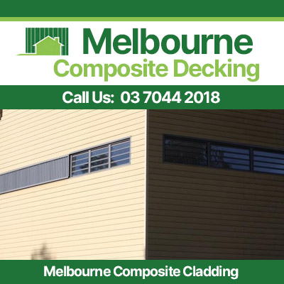 Cream and dark brown composite wall cladding in Melbourne
