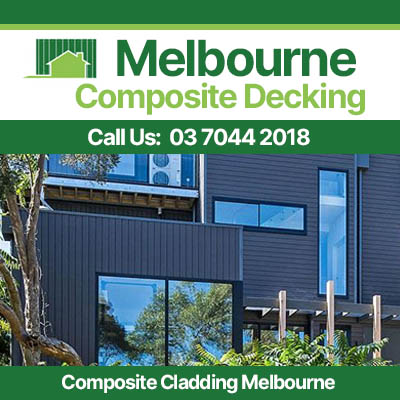 Dark grey composite wall cladding on modern Melbourne home
