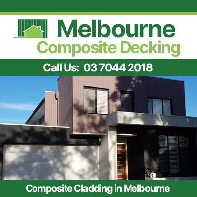 Modern brown composite cladding on contemporary Melbourne home