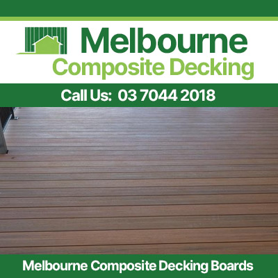 Melbourne composite deck boards with natural grain texture
